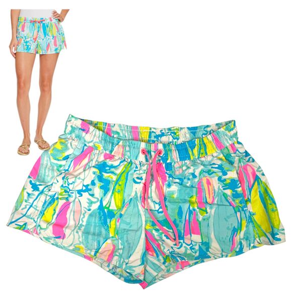 Lilly Pulitzer Run Around Pull On Shorts Size Small - Picture 1 of 5